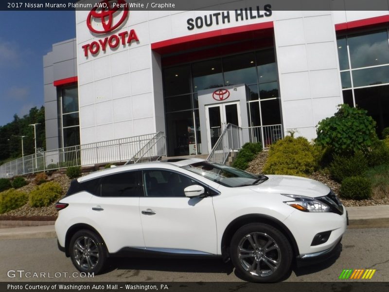 Pearl White / Graphite 2017 Nissan Murano Platinum AWD