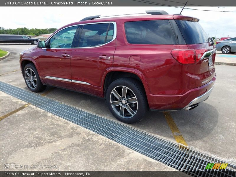 Crimson Red Tintcoat / Cocoa/Shale 2018 GMC Acadia Denali