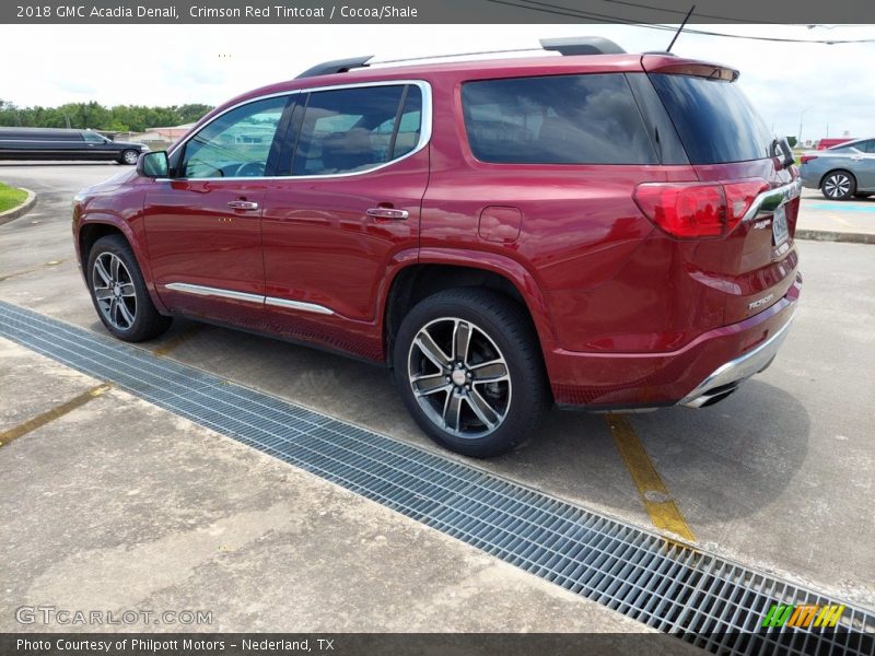 Crimson Red Tintcoat / Cocoa/Shale 2018 GMC Acadia Denali