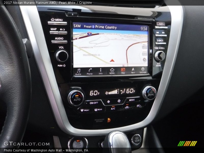 Pearl White / Graphite 2017 Nissan Murano Platinum AWD