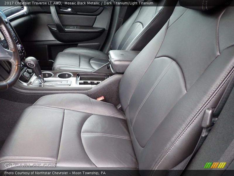 Mosaic Black Metallic / Dark Titanium/Light Titanium 2017 Chevrolet Traverse LT AWD