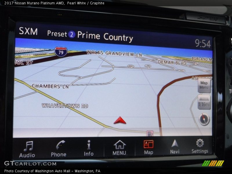 Pearl White / Graphite 2017 Nissan Murano Platinum AWD