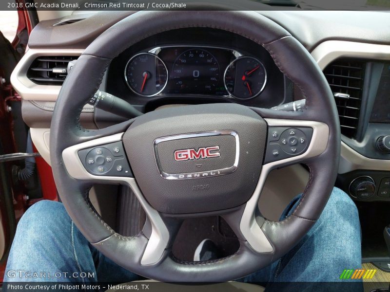 Crimson Red Tintcoat / Cocoa/Shale 2018 GMC Acadia Denali