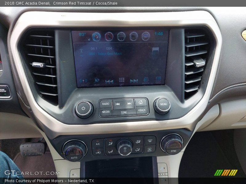 Crimson Red Tintcoat / Cocoa/Shale 2018 GMC Acadia Denali