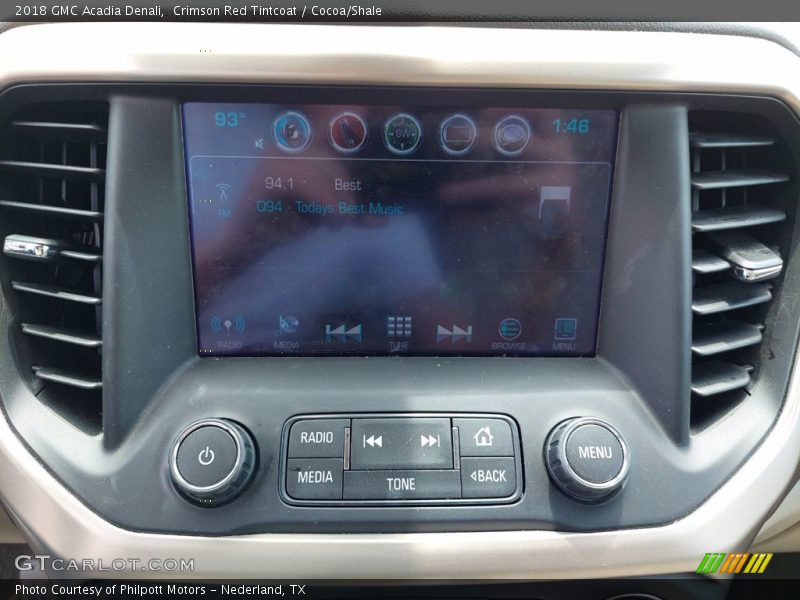 Crimson Red Tintcoat / Cocoa/Shale 2018 GMC Acadia Denali