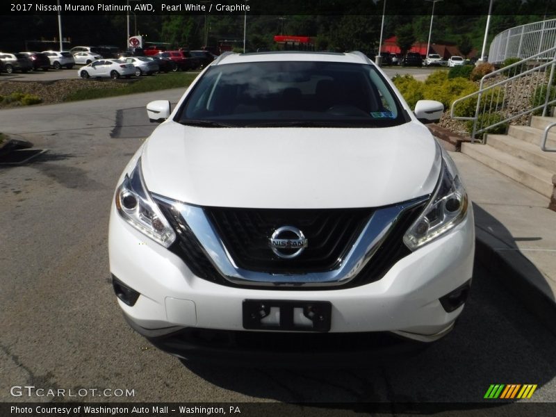 Pearl White / Graphite 2017 Nissan Murano Platinum AWD