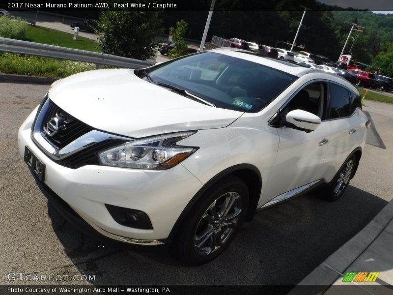 Pearl White / Graphite 2017 Nissan Murano Platinum AWD