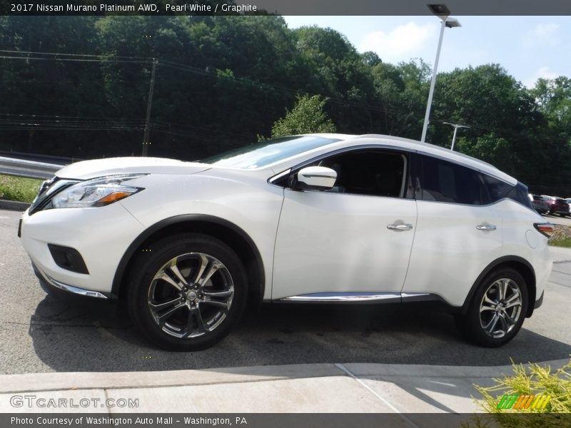 Pearl White / Graphite 2017 Nissan Murano Platinum AWD