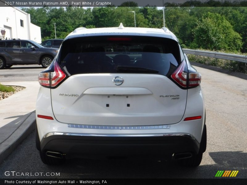 Pearl White / Graphite 2017 Nissan Murano Platinum AWD