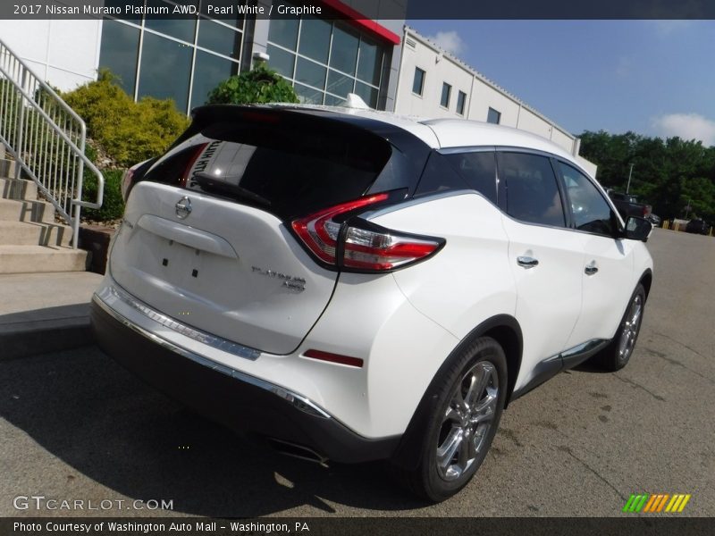 Pearl White / Graphite 2017 Nissan Murano Platinum AWD