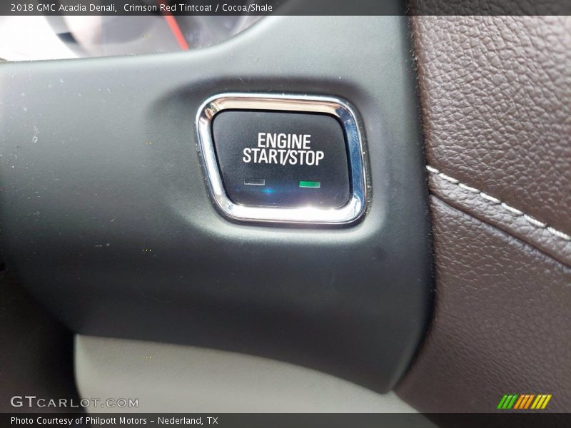 Crimson Red Tintcoat / Cocoa/Shale 2018 GMC Acadia Denali