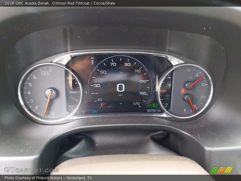 Crimson Red Tintcoat / Cocoa/Shale 2018 GMC Acadia Denali