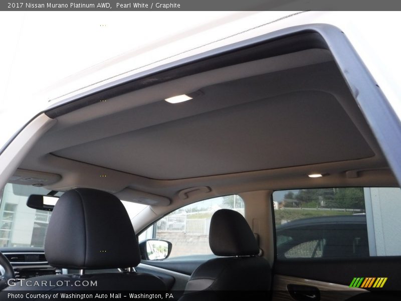 Pearl White / Graphite 2017 Nissan Murano Platinum AWD
