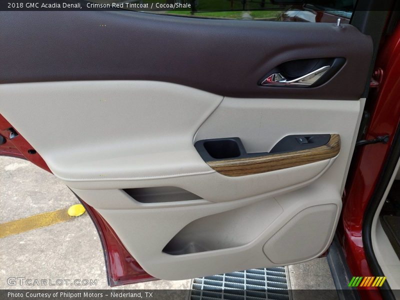 Crimson Red Tintcoat / Cocoa/Shale 2018 GMC Acadia Denali
