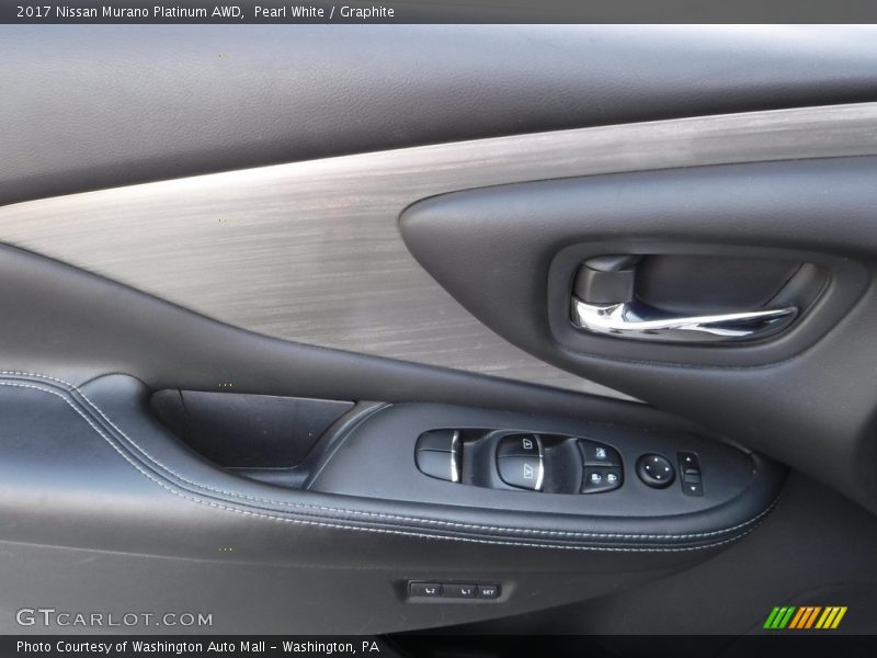 Pearl White / Graphite 2017 Nissan Murano Platinum AWD