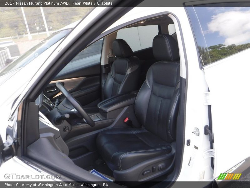 Pearl White / Graphite 2017 Nissan Murano Platinum AWD