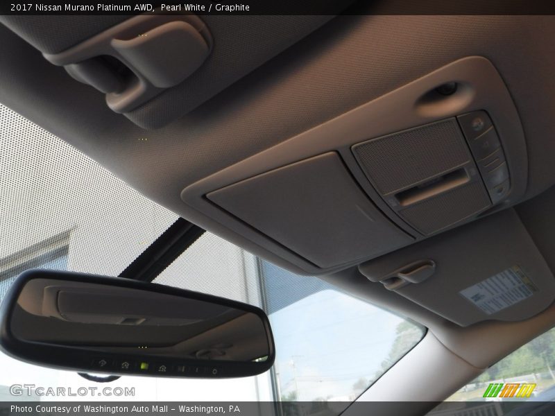 Pearl White / Graphite 2017 Nissan Murano Platinum AWD