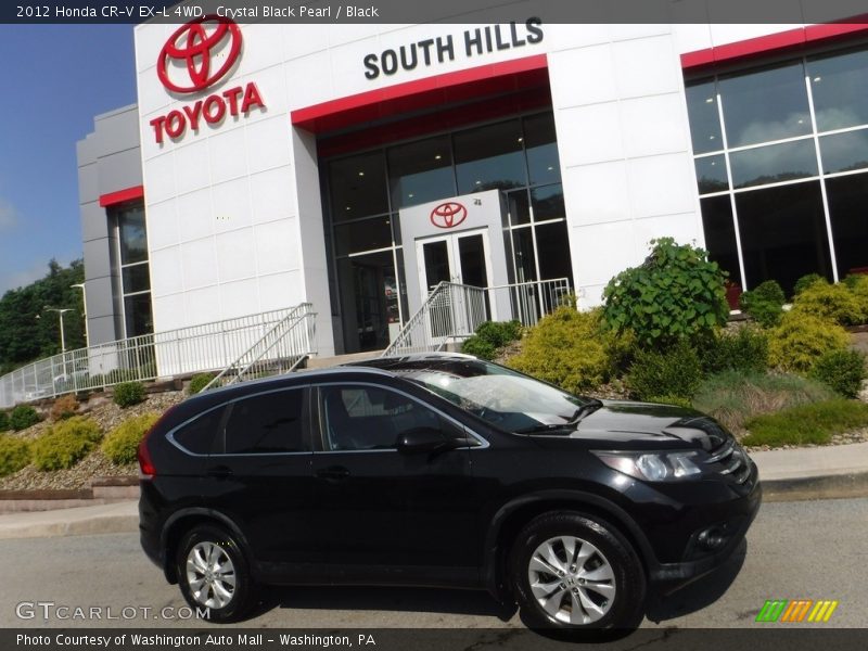 Crystal Black Pearl / Black 2012 Honda CR-V EX-L 4WD