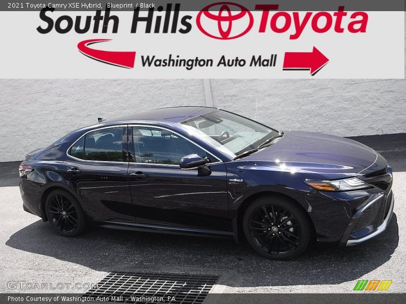 Blueprint / Black 2021 Toyota Camry XSE Hybrid