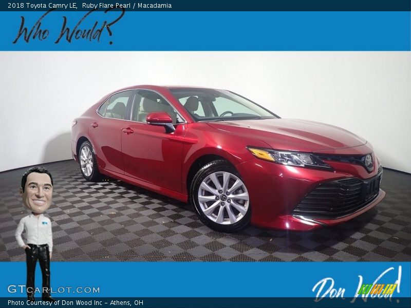 Ruby Flare Pearl / Macadamia 2018 Toyota Camry LE