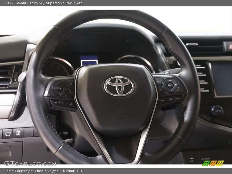 Supersonic Red / Ash 2019 Toyota Camry SE