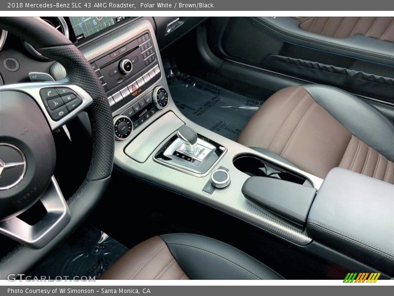 Polar White / Brown/Black 2018 Mercedes-Benz SLC 43 AMG Roadster