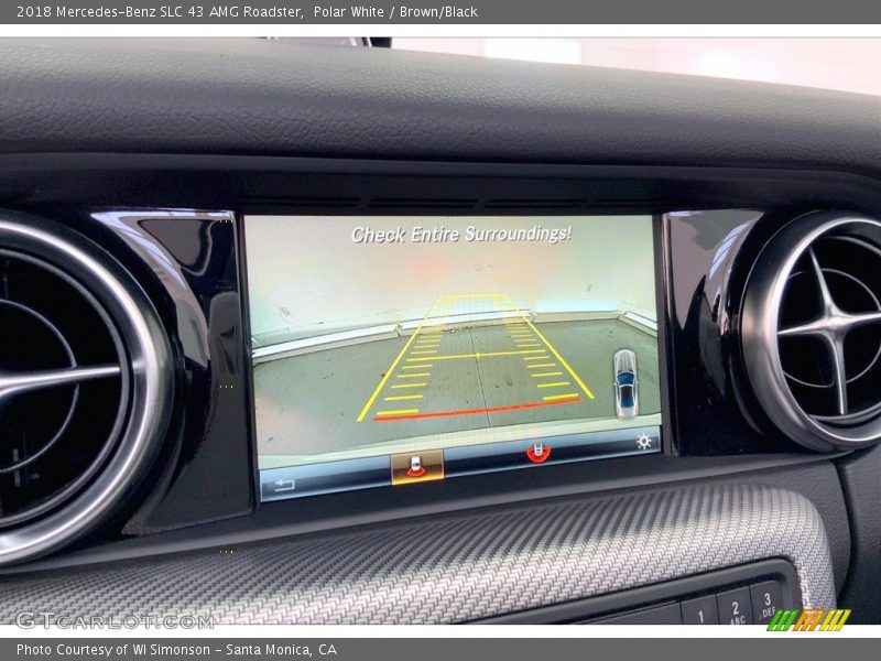 Polar White / Brown/Black 2018 Mercedes-Benz SLC 43 AMG Roadster