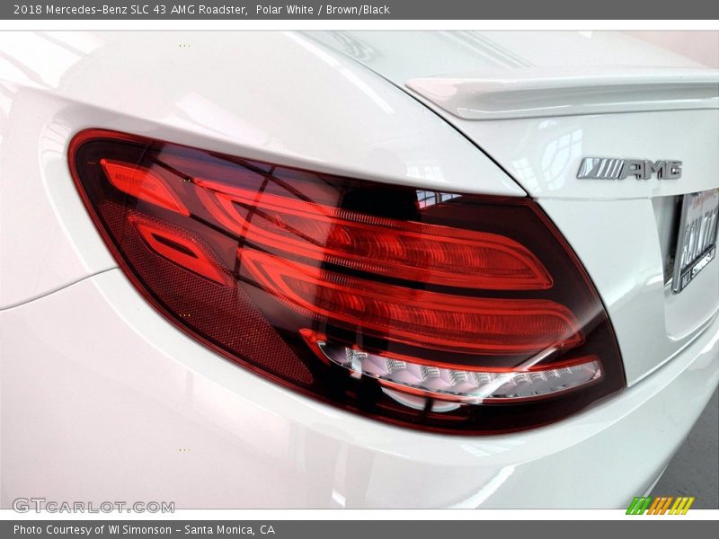 Polar White / Brown/Black 2018 Mercedes-Benz SLC 43 AMG Roadster