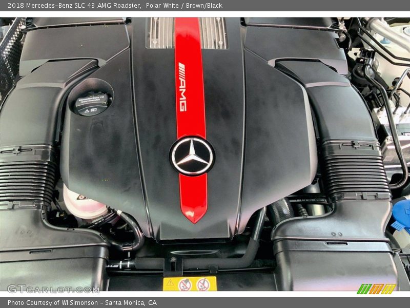 Polar White / Brown/Black 2018 Mercedes-Benz SLC 43 AMG Roadster