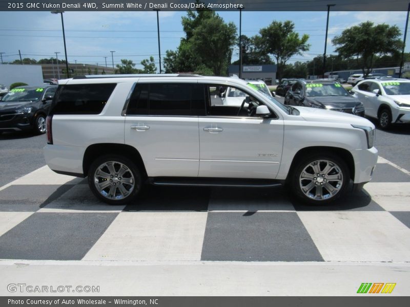 Summit White / Denali Cocoa/Dark Atmosphere 2015 GMC Yukon Denali 4WD