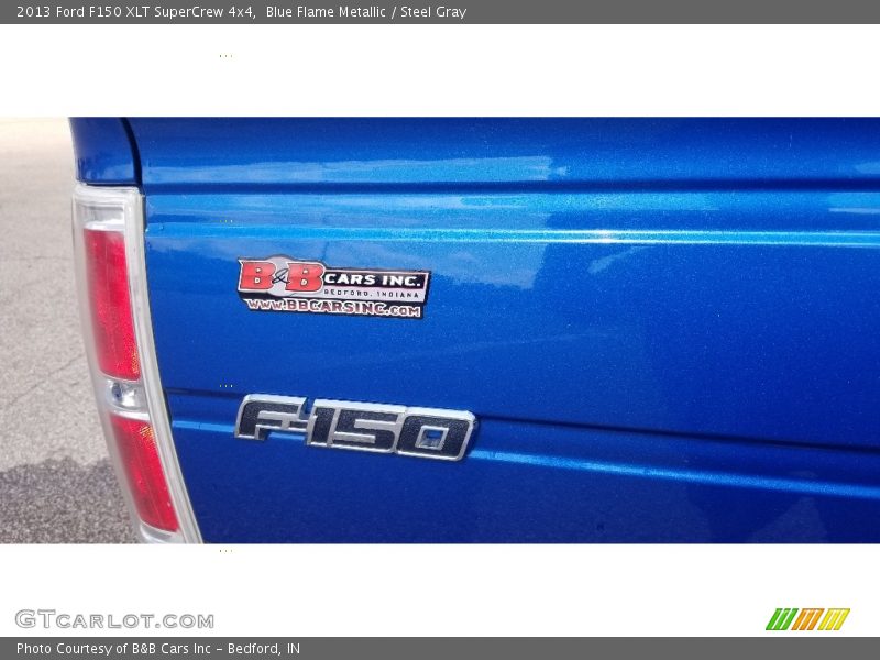 Blue Flame Metallic / Steel Gray 2013 Ford F150 XLT SuperCrew 4x4