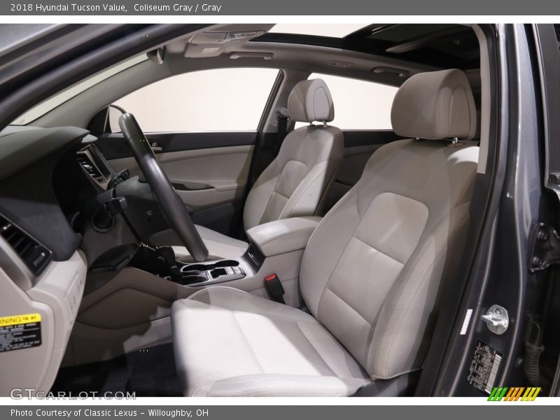 Front Seat of 2018 Tucson Value