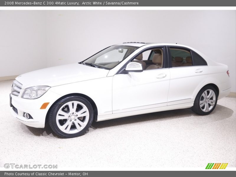 Arctic White / Savanna/Cashmere 2008 Mercedes-Benz C 300 4Matic Luxury