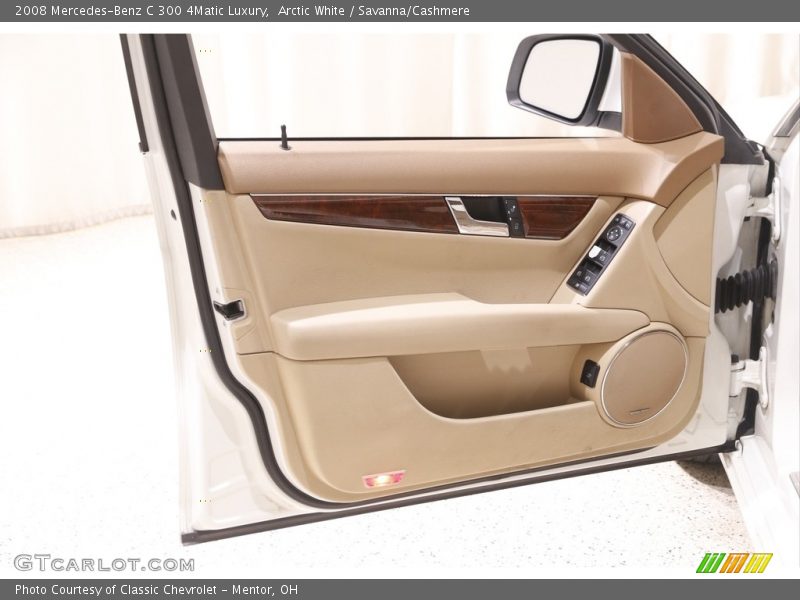 Arctic White / Savanna/Cashmere 2008 Mercedes-Benz C 300 4Matic Luxury