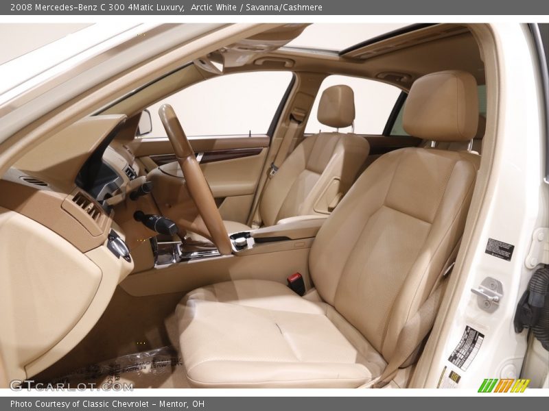 Arctic White / Savanna/Cashmere 2008 Mercedes-Benz C 300 4Matic Luxury