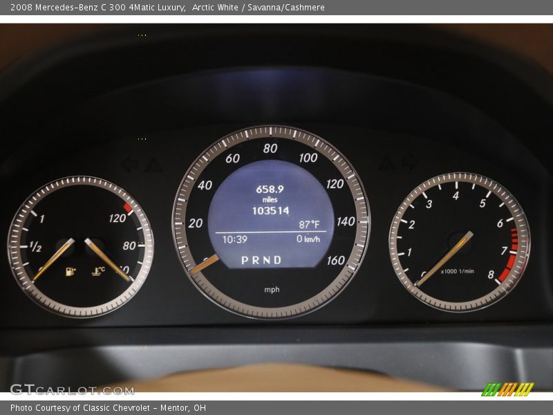 Arctic White / Savanna/Cashmere 2008 Mercedes-Benz C 300 4Matic Luxury