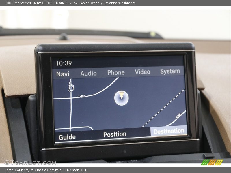 Arctic White / Savanna/Cashmere 2008 Mercedes-Benz C 300 4Matic Luxury