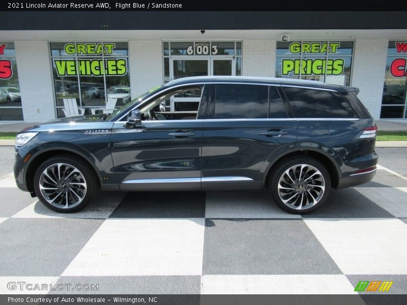 Flight Blue / Sandstone 2021 Lincoln Aviator Reserve AWD