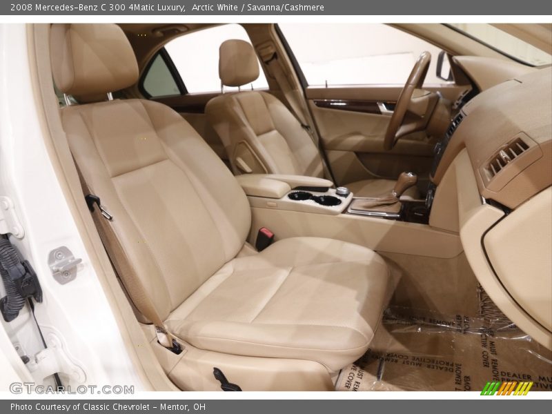 Arctic White / Savanna/Cashmere 2008 Mercedes-Benz C 300 4Matic Luxury