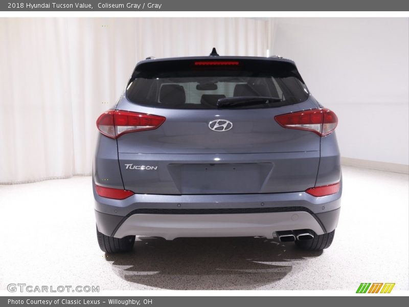 Exhaust of 2018 Tucson Value