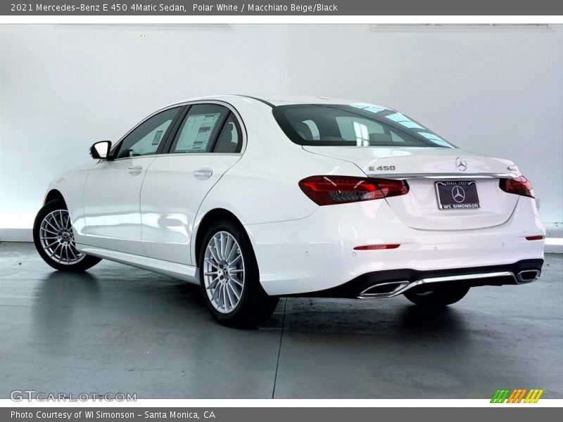 Polar White / Macchiato Beige/Black 2021 Mercedes-Benz E 450 4Matic Sedan