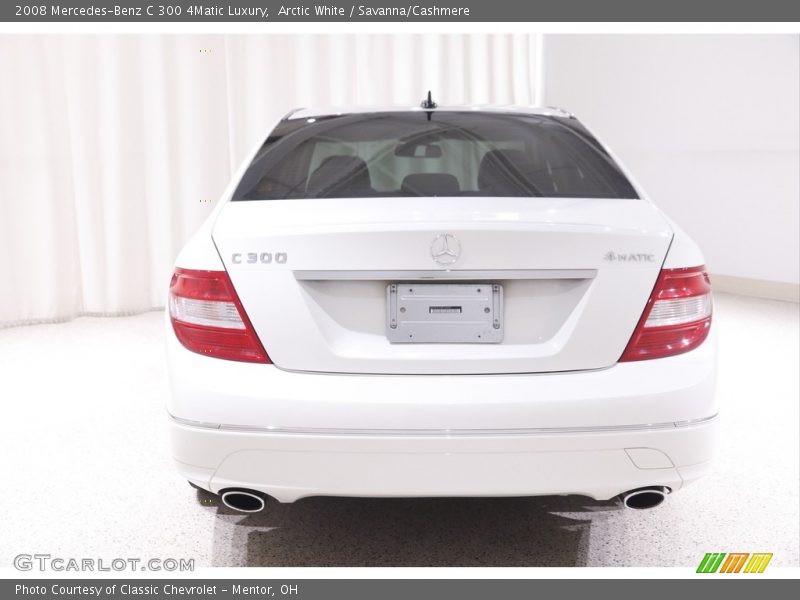 Arctic White / Savanna/Cashmere 2008 Mercedes-Benz C 300 4Matic Luxury