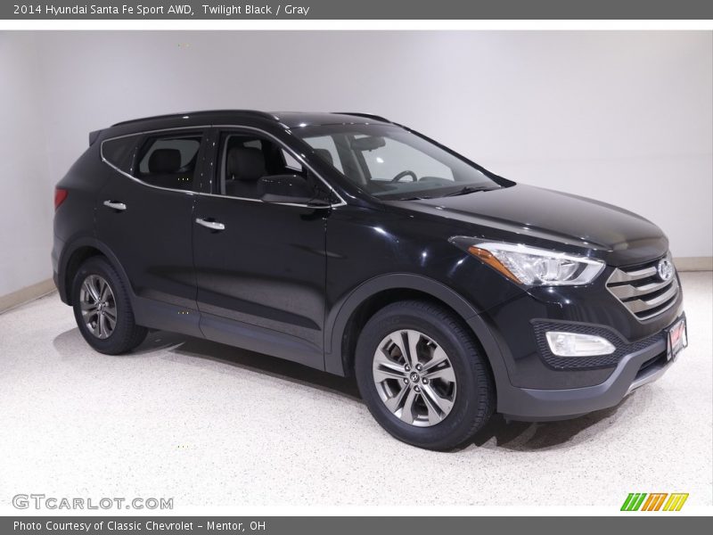 Twilight Black / Gray 2014 Hyundai Santa Fe Sport AWD