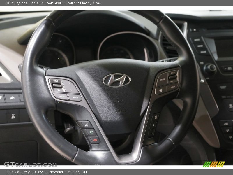 Twilight Black / Gray 2014 Hyundai Santa Fe Sport AWD