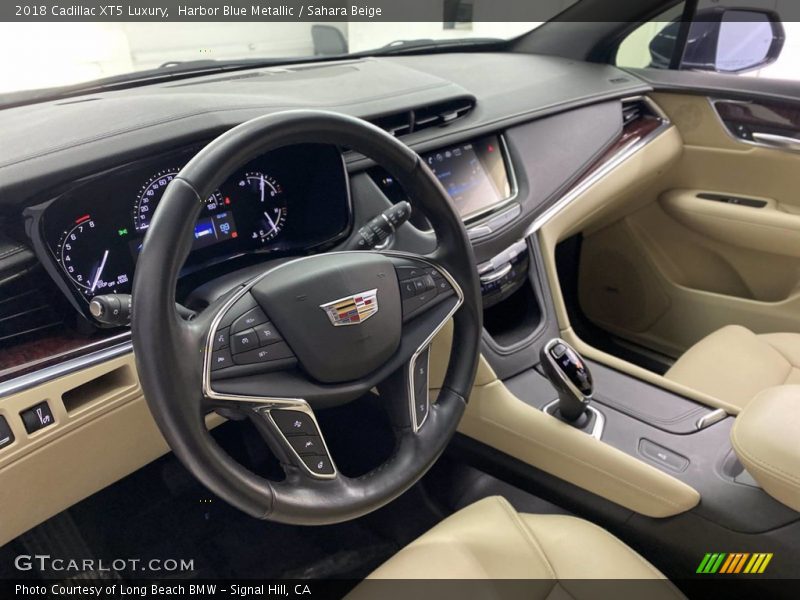 Harbor Blue Metallic / Sahara Beige 2018 Cadillac XT5 Luxury