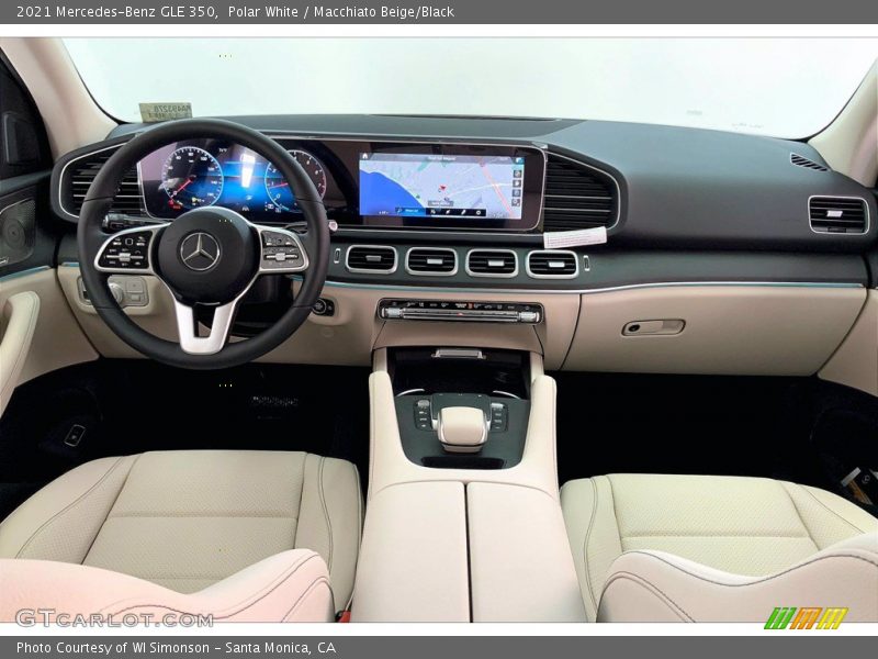 Polar White / Macchiato Beige/Black 2021 Mercedes-Benz GLE 350