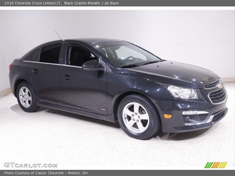 Black Granite Metallic / Jet Black 2016 Chevrolet Cruze Limited LT