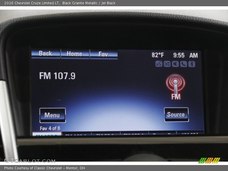 Black Granite Metallic / Jet Black 2016 Chevrolet Cruze Limited LT