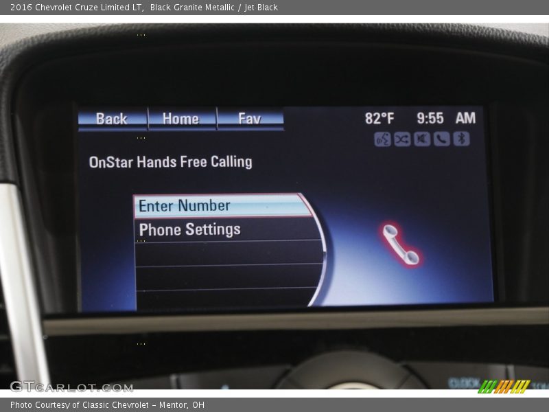 Black Granite Metallic / Jet Black 2016 Chevrolet Cruze Limited LT