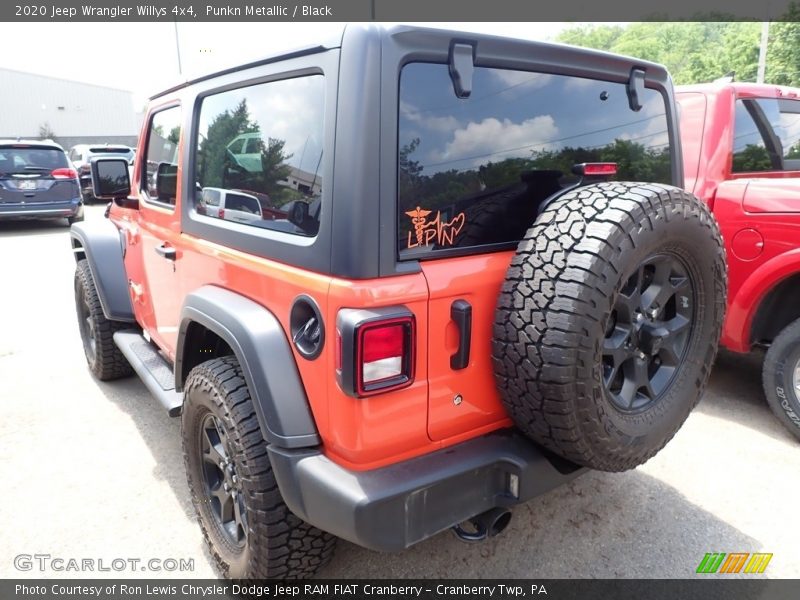 Punkn Metallic / Black 2020 Jeep Wrangler Willys 4x4